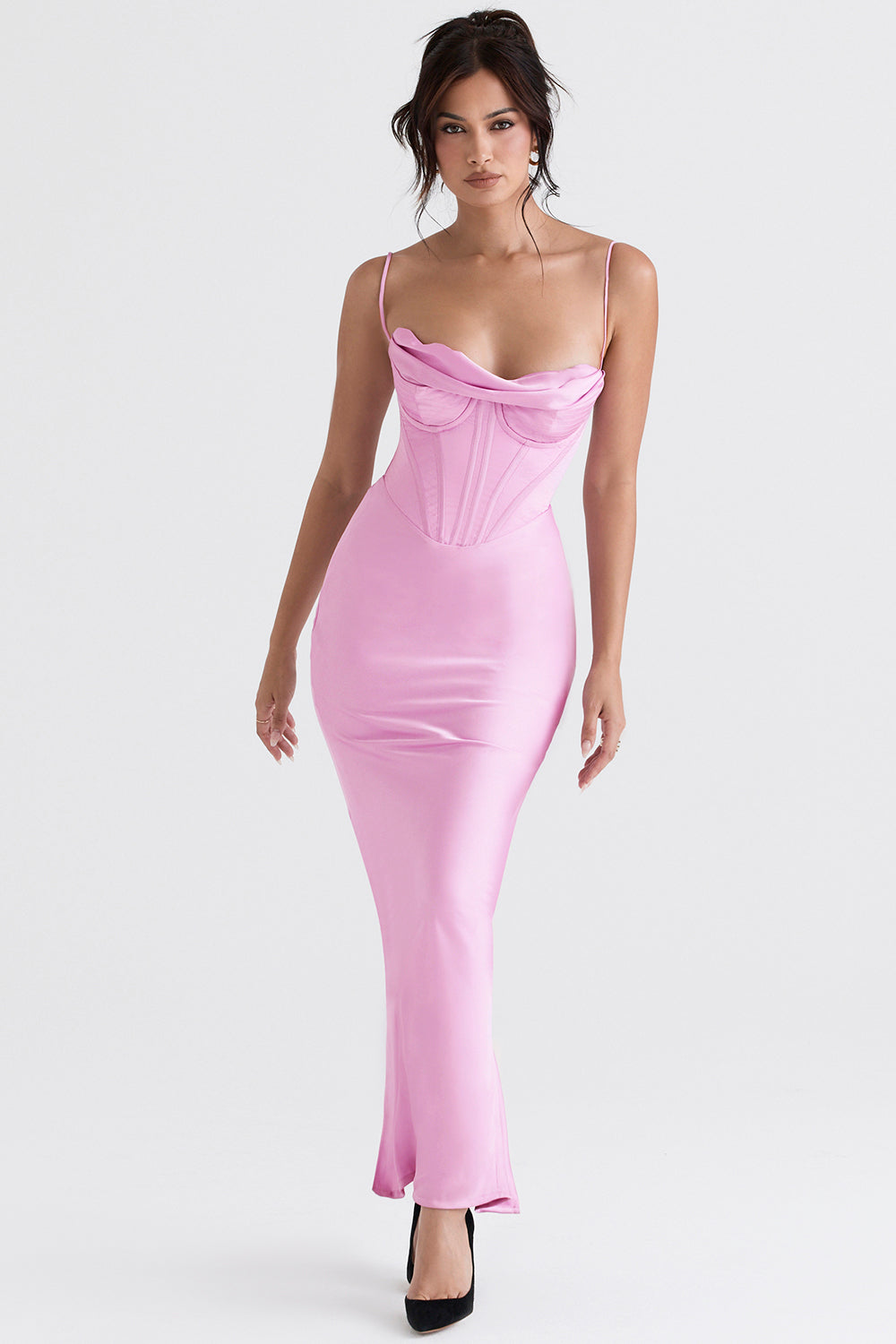 Naomi - Glamouröses Korsett Maxi Kleid Abend