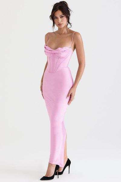 Naomi - Glamouröses Korsett Maxi Kleid Abend
