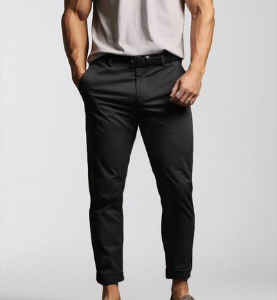 Franky | Herren Chino Hose | Schwarze Stoffhose