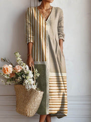 Bequemes Damenkleid für jeden Tag – Lässiger, weicher Schnitt, entspannter Stil – Grau
