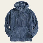 Cord Kapuzenjacke Herren – Blau