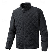 Corvald | Herren Steppjacke mit Stehkragen – Schwarz