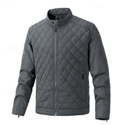 Corvald | Herren Steppjacke mit Stehkragen – Grau
