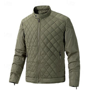 Corvald | Herren Steppjacke mit Stehkragen – Armeegrün