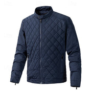 Corvald | Herren Steppjacke mit Stehkragen – Dunkelblau
