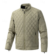 Corvald | Herren Steppjacke mit Stehkragen – Khaki