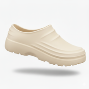 Clogs für Damen und Herren, rutschfest – Creme