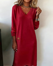Sina | Damen Kleid klassisch modern elegant gestaltet – Rot
