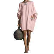 Sabina - Schulterfreies Midikleid mit weicher Haptik – Pink