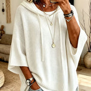 Zoralisse - Kuscheliger Oversize-Hoodie – Weiß