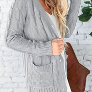Seravelle - Weiche Strickweste – Grau