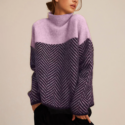 Fischgräten-Pullover – Raffinierte Wärme mit moderner Eleganz