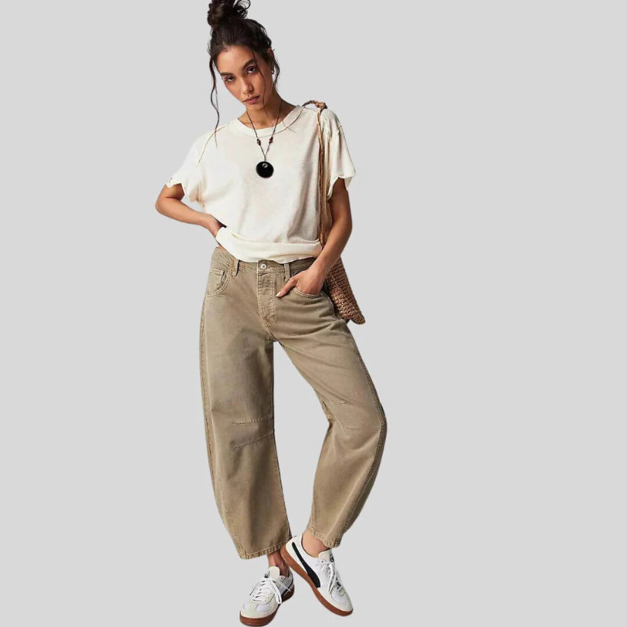 Xayana | Damen Weite Jeans | Baggy