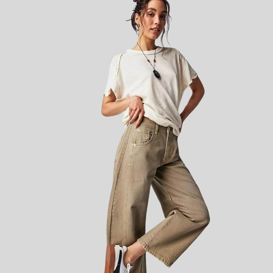 Xayana | Damen Weite Jeans | Baggy