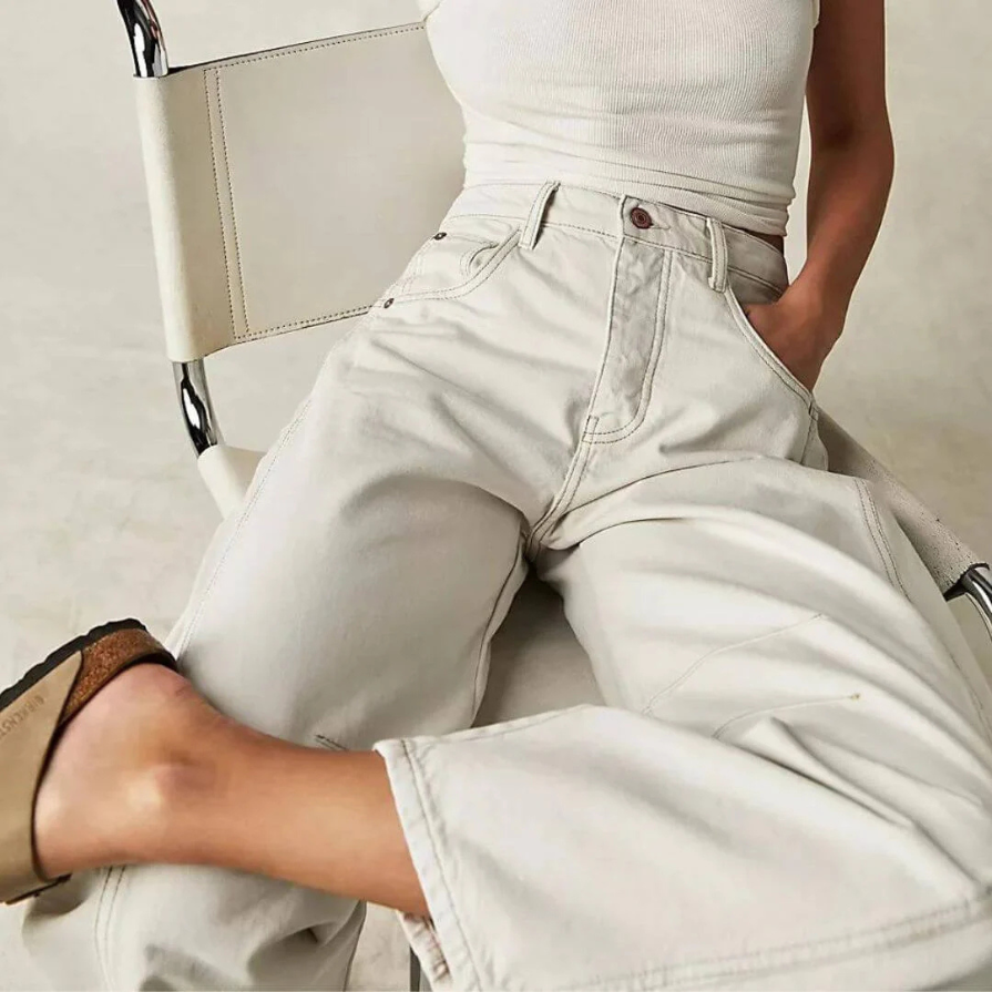 Xayana | Damen Weite Jeans | Baggy