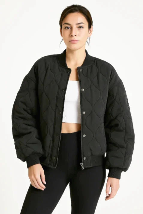 Damen Bomberjacke mit Steppmuster