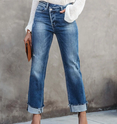 Tracy | Damen High Waist Jeans | Straight Leg