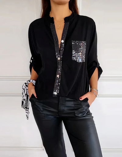 Charliegh | Damen Langarm Bluse | Elegant