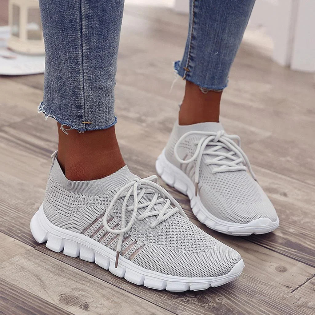 Damen Orthopädische Sneakers mit Atmungsaktivem Netz