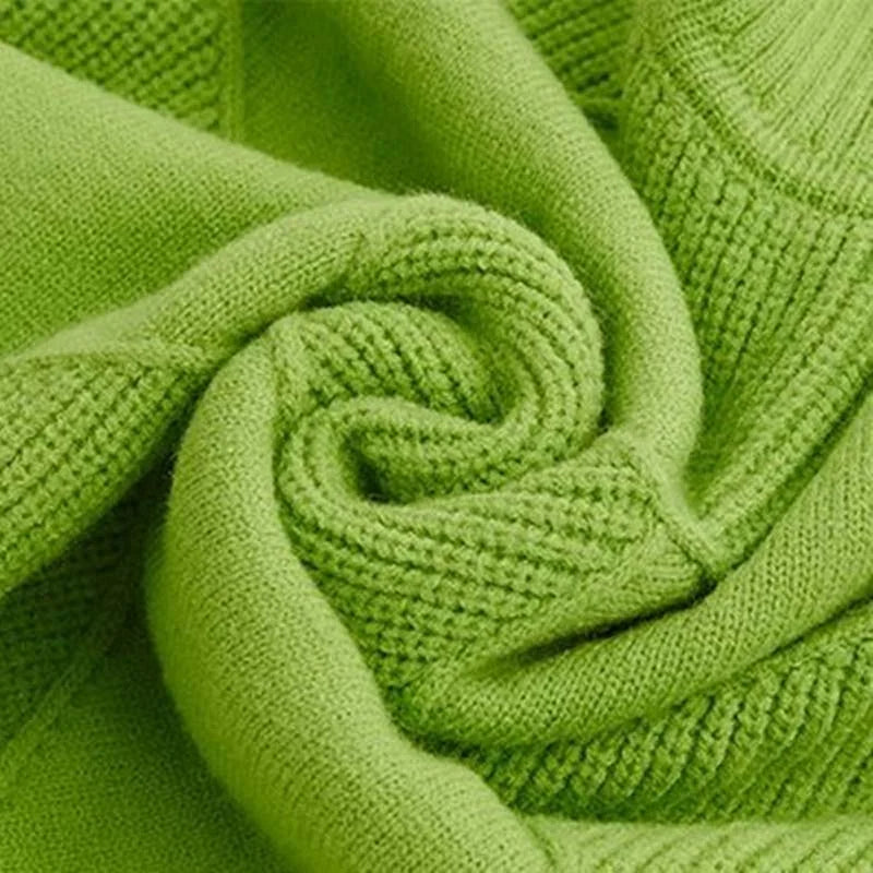 Damen Pullover mit Rollkragen und Strickmuster