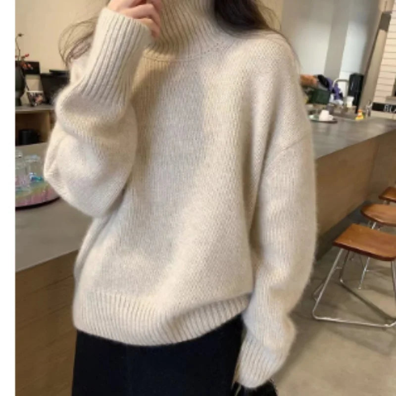 Damen Rollkragenpullover mit klassischem Design und Komfort