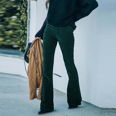 Janine | Schlaghose Damen | Schwarz