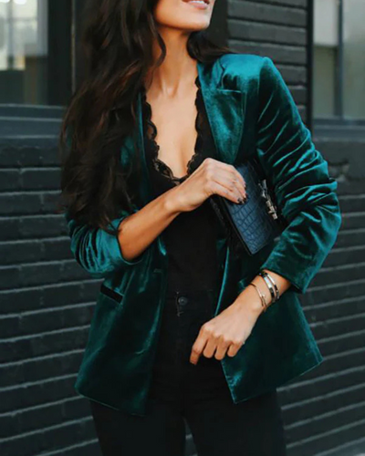 Gaia | Damen Schwarz Blazer | Elegant