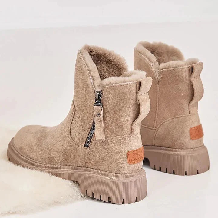 Damen Winterboots mit Futter und robuster Sohle