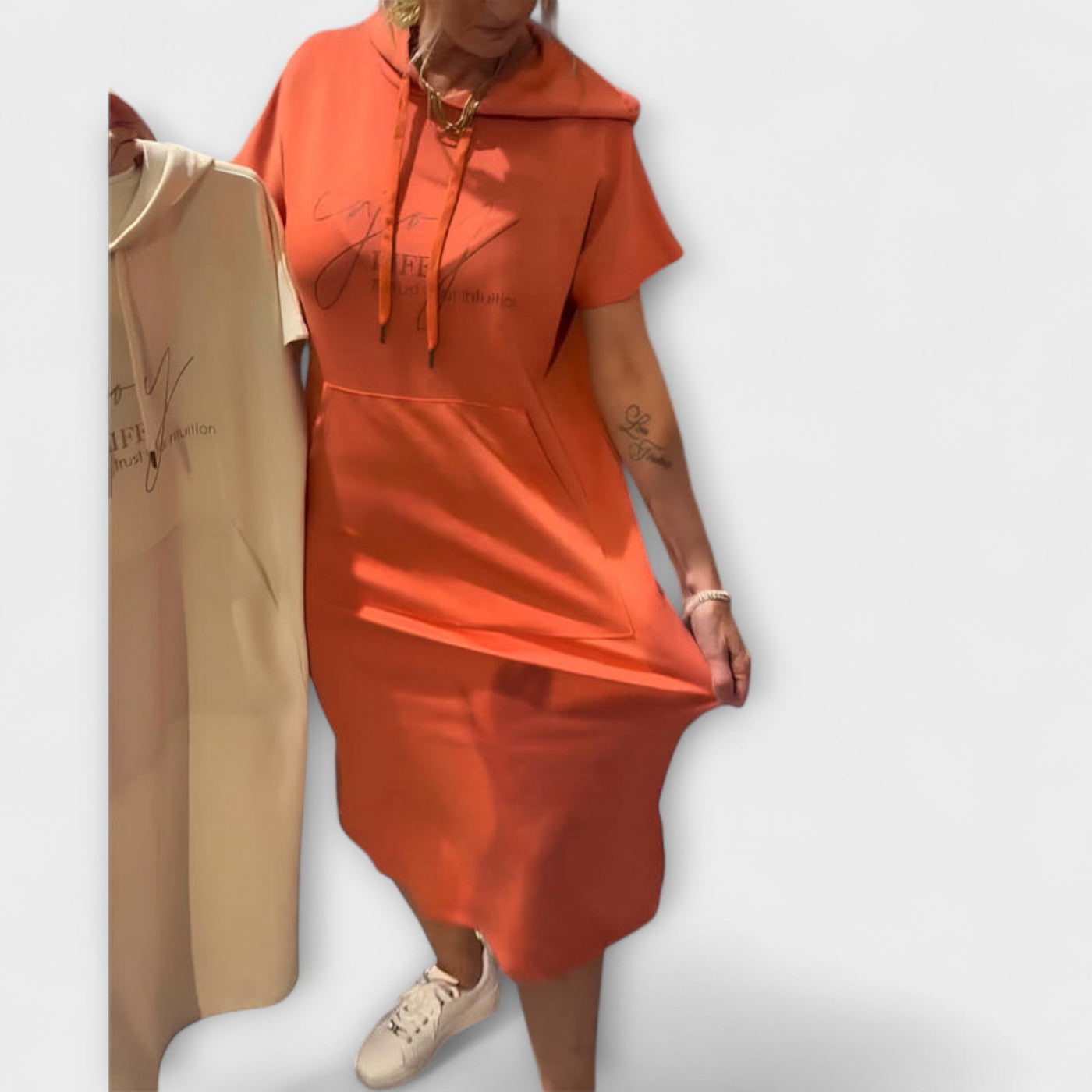 Daisy - Entspanntes Kapuzenkleid