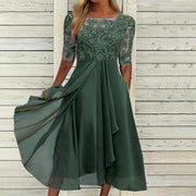Puck™ - Elegantes Midi-Kleid aus Spitze – Grün