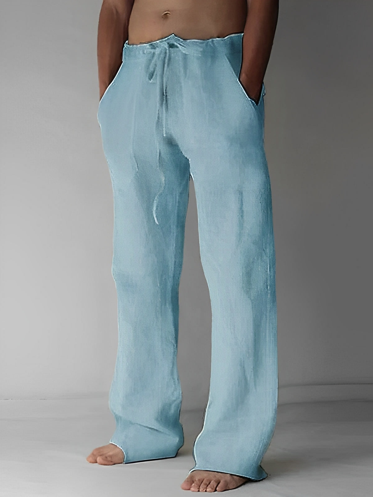 Garth - Leinen-Baggy-Hose für Herren