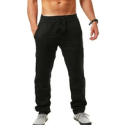 Diederich | Herren Leichte Leinenhose – Schwarz