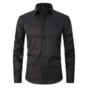 Dieter | Herren Hemd Schlicht Zeitloser Look – Schwarz