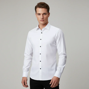 Dieter | Herren Hemd Schlicht Zeitloser Look – Weiß