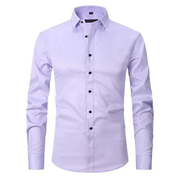 Dieter | Herren Hemd Schlicht Zeitloser Look – Helllila