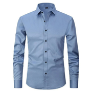 Dieter | Herren Hemd Schlicht Zeitloser Look – Hellblau