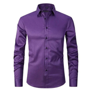 Dieter | Herren Hemd Schlicht Zeitloser Look – Lila