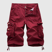 Dominik | Herren Cargo Shorts Mit Taschen Für Sommer – Rot