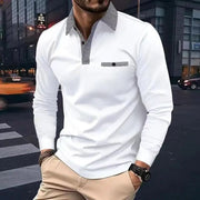 Lars – Elegantes Herrenpolo – Weiß