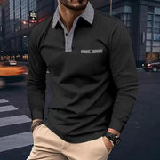 Lars – Elegantes Herrenpolo – Schwarz