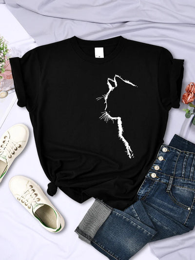 T-Shirt für Frauen mit Katze