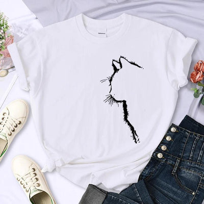 T-Shirt für Frauen mit Katze