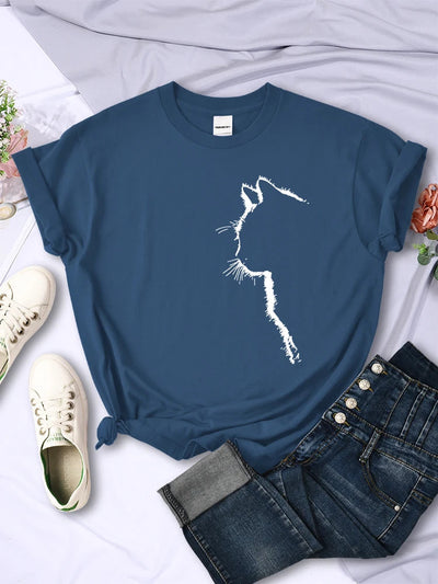 T-Shirt für Frauen mit Katze