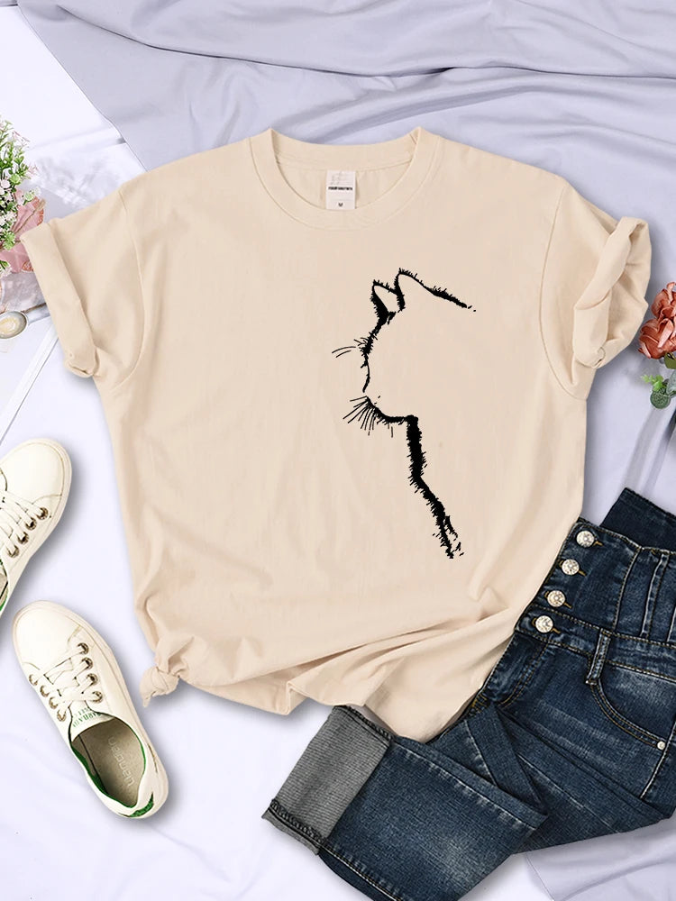 T-Shirt für Frauen mit Katze