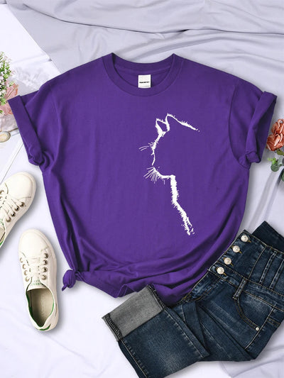 T-Shirt für Frauen mit Katze