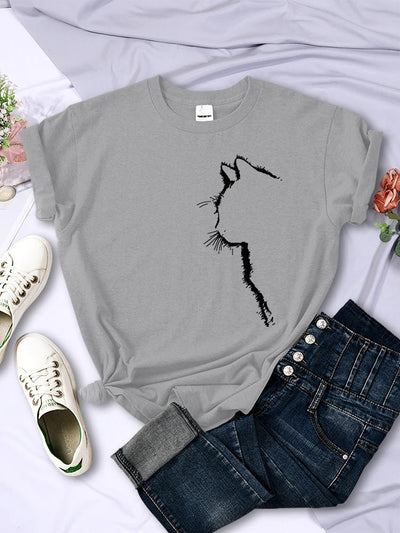 T-Shirt für Frauen mit Katze