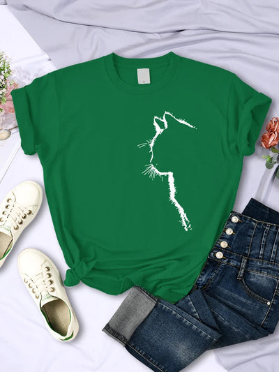 T-Shirt für Frauen mit Katze
