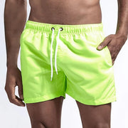 Kallo | Herren Badeshorts, Boardshorts mit Kordelzug Sommer – Grün