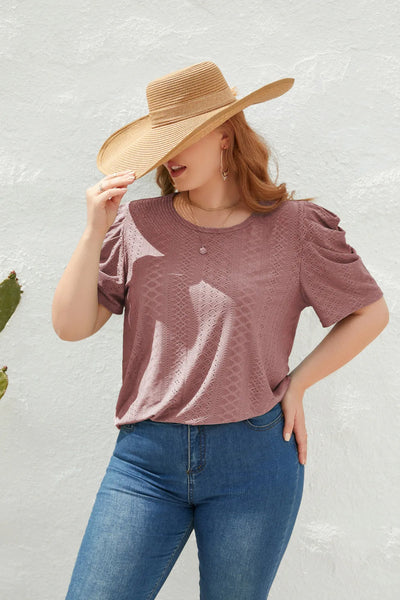 Cham - Plus Size Bluse Bequem Elegant