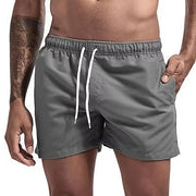 Kallo | Herren Badeshorts, Boardshorts mit Kordelzug Sommer – Grau